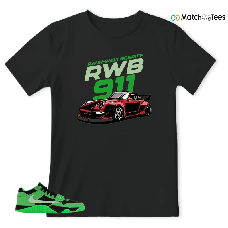 NIKE AIR JORDAN JUMPMAN JACK TR GREEN SPARK SNEAKER Matching Tees t-shirt