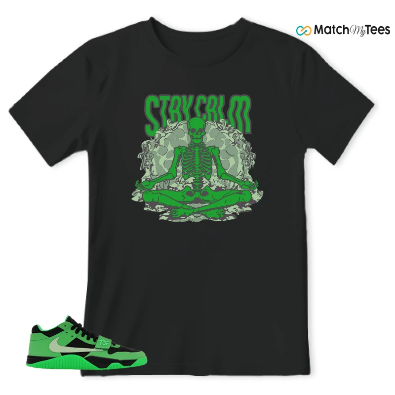 NIKE AIR JORDAN JUMPMAN JACK TR GREEN SPARK SNEAKER Matching Tees t-shirt