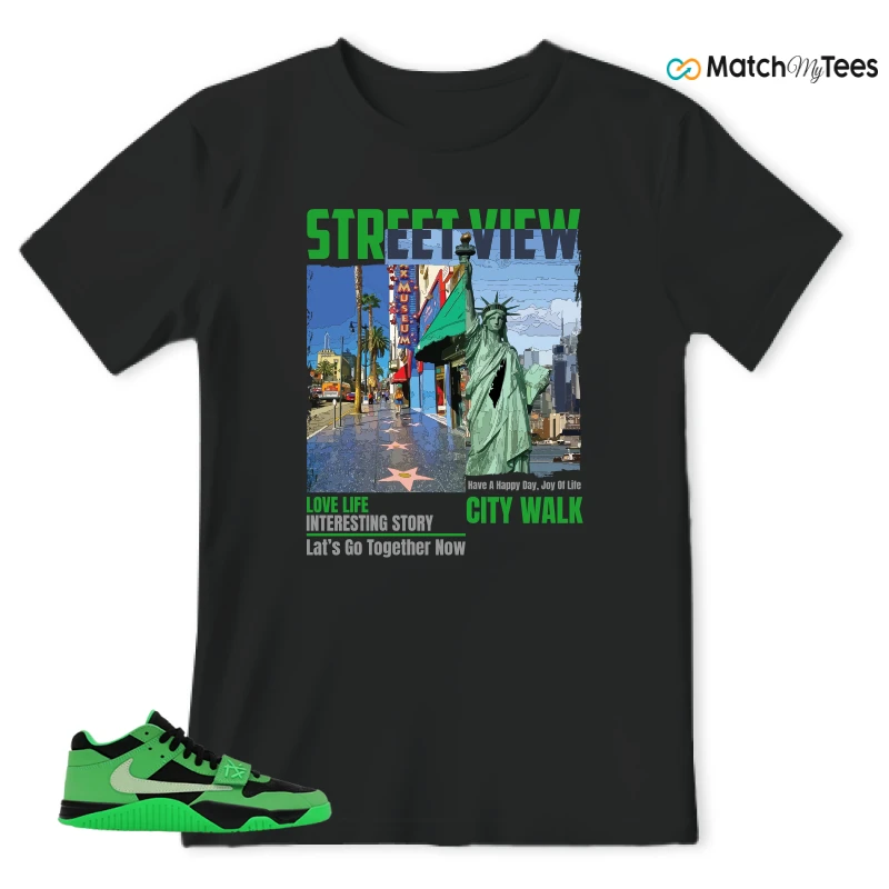 NIKE AIR JORDAN JUMPMAN JACK TR GREEN SPARK SNEAKER Matching Tees t-shirt