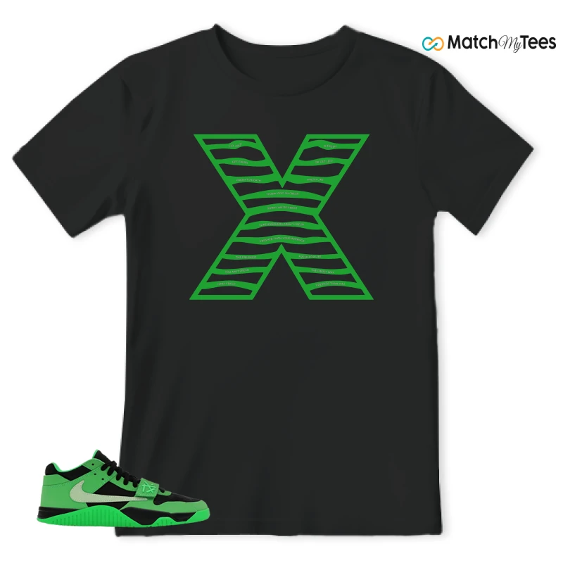NIKE AIR JORDAN JUMPMAN JACK TR GREEN SPARK SNEAKER Matching Tees t-shirt