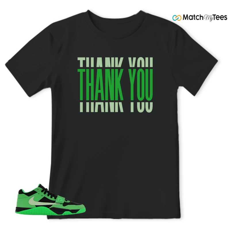 NIKE AIR JORDAN JUMPMAN JACK TR GREEN SPARK SNEAKER Matching Tees t-shirt