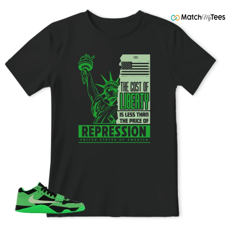 NIKE AIR JORDAN JUMPMAN JACK TR GREEN SPARK SNEAKER Matching Tees t-shirt