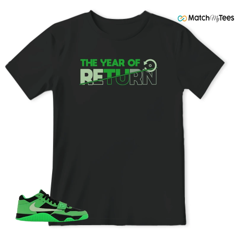 NIKE AIR JORDAN JUMPMAN JACK TR GREEN SPARK SNEAKER Matching Tees t-shirt
