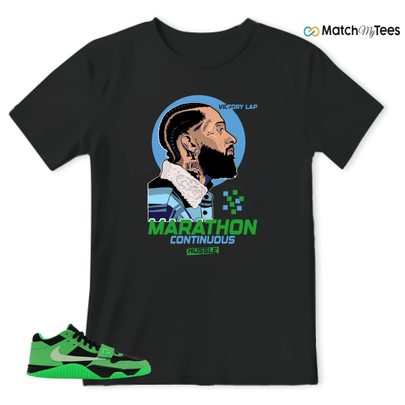NIKE AIR JORDAN JUMPMAN JACK TR GREEN SPARK SNEAKER Matching Tees t-shirt