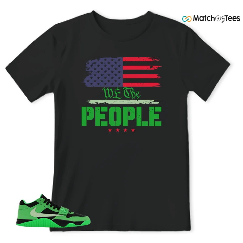 NIKE AIR JORDAN JUMPMAN JACK TR GREEN SPARK SNEAKER Matching Tees t-shirt