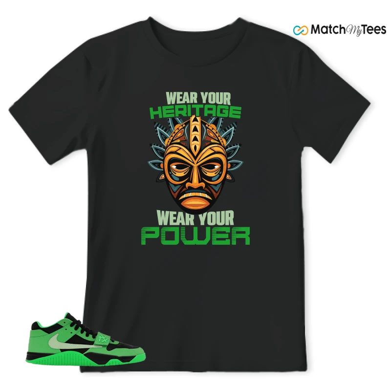 NIKE AIR JORDAN JUMPMAN JACK TR GREEN SPARK SNEAKER Matching Tees t-shirt