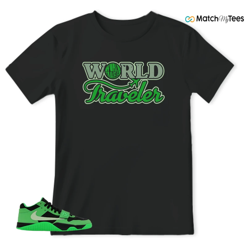 NIKE AIR JORDAN JUMPMAN JACK TR GREEN SPARK SNEAKER Matching Tees t-shirt