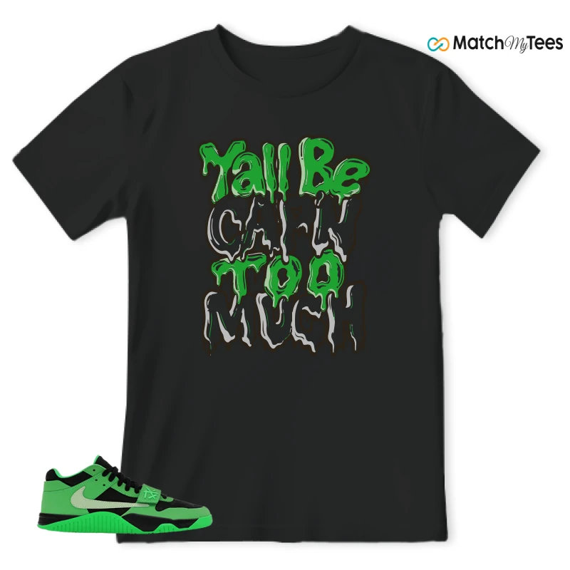 NIKE AIR JORDAN JUMPMAN JACK TR GREEN SPARK SNEAKER Matching Tees t-shirt