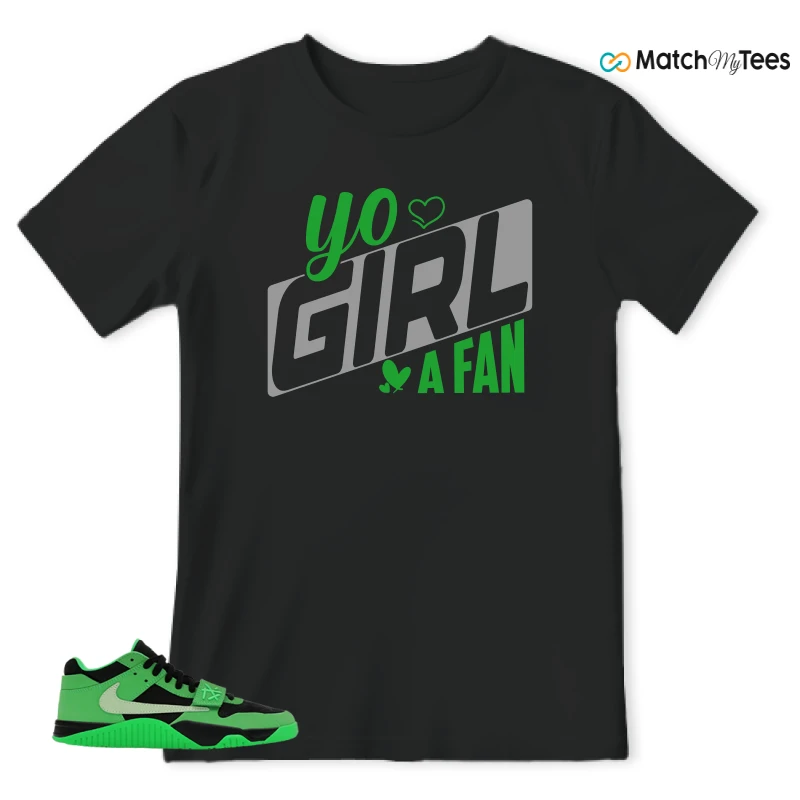 NIKE AIR JORDAN JUMPMAN JACK TR GREEN SPARK SNEAKER Matching Tees t-shirt
