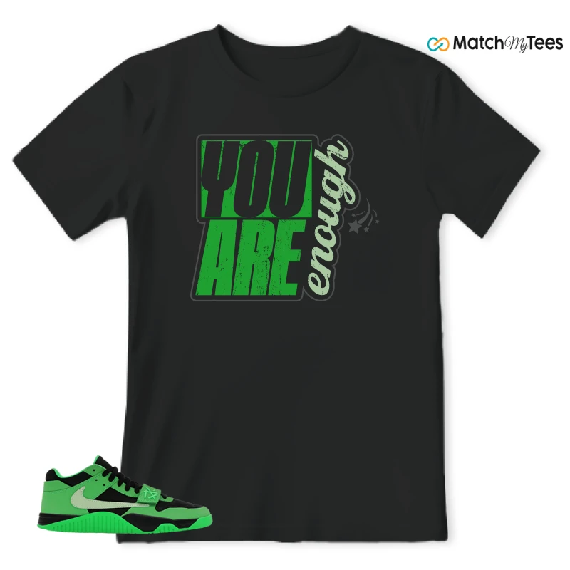 NIKE AIR JORDAN JUMPMAN JACK TR GREEN SPARK SNEAKER Matching Tees t-shirt