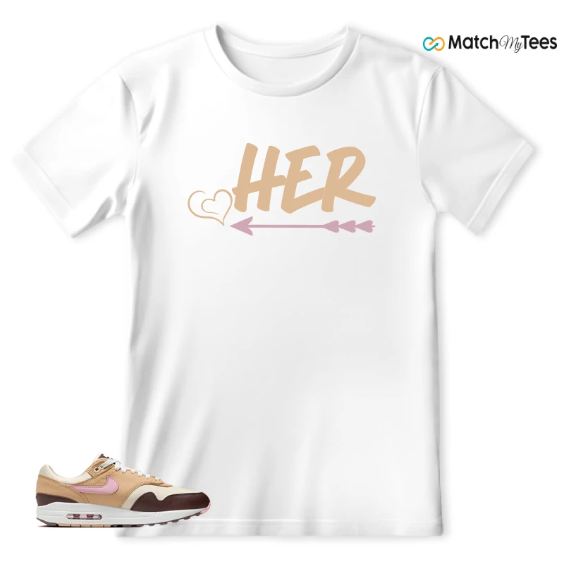 NIKE AIR MAX 1 VALENTINE'S DAY (2024) (WOMEN'S) SNEAKER Matching Tees t-shirt