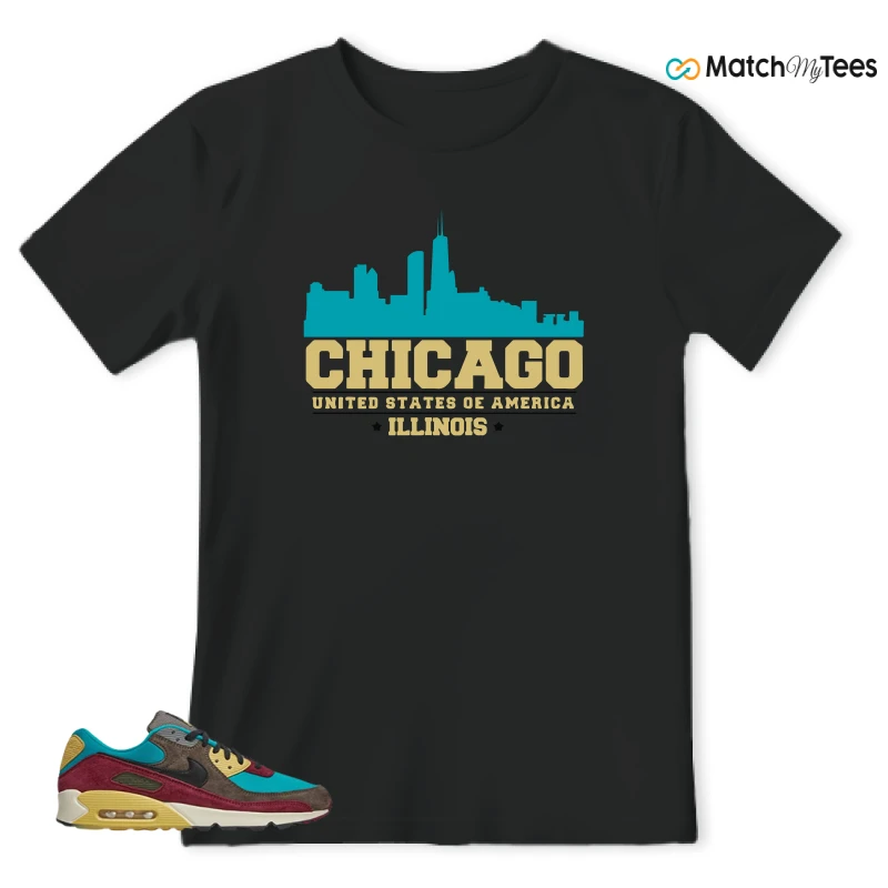 NIKE AIR MAX 90 NRG RIDGEROCK TURBO GREEN SNEAKER Matching Tees t-shirt