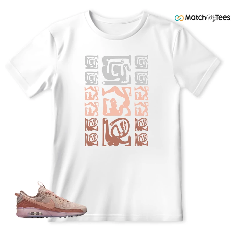 NIKE AIR MAX 90 TERRASCAPE PINK OXFORD (WOMEN'S) SNEAKER Matching Tees t-shirt