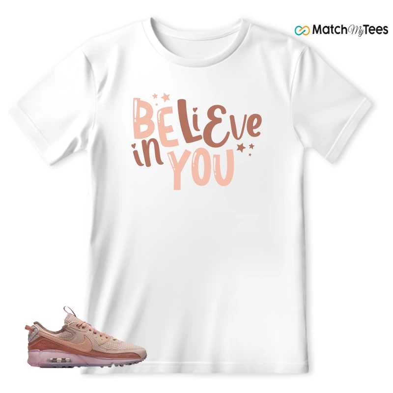 NIKE AIR MAX 90 TERRASCAPE PINK OXFORD (WOMEN'S) SNEAKER Matching Tees t-shirt