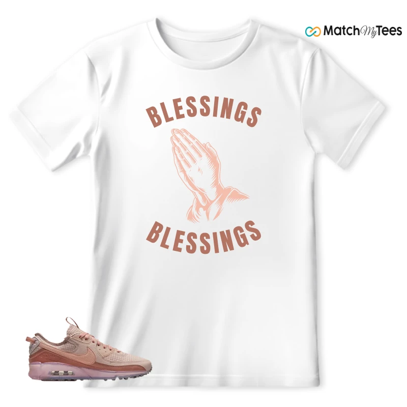 NIKE AIR MAX 90 TERRASCAPE PINK OXFORD (WOMEN'S) SNEAKER Matching Tees t-shirt