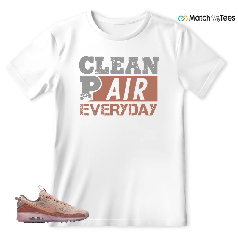 NIKE AIR MAX 90 TERRASCAPE PINK OXFORD (WOMEN'S) SNEAKER Matching Tees t-shirt