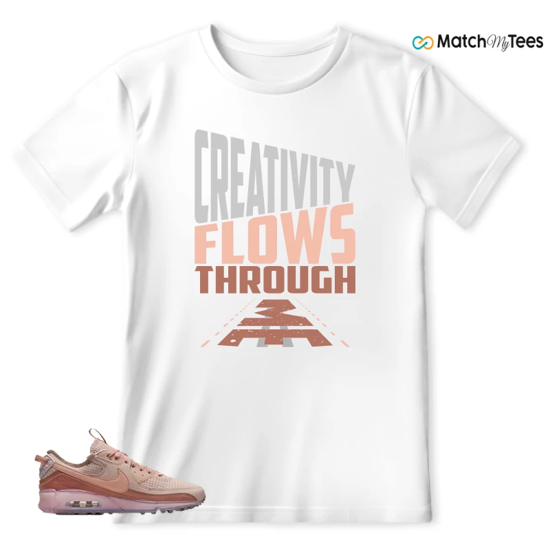 NIKE AIR MAX 90 TERRASCAPE PINK OXFORD (WOMEN'S) SNEAKER Matching Tees t-shirt