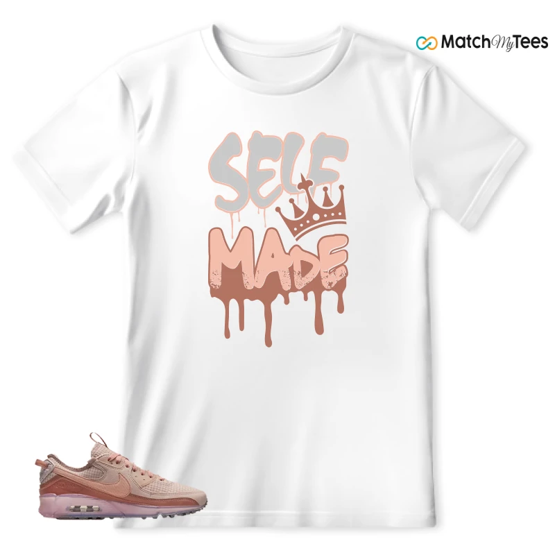 NIKE AIR MAX 90 TERRASCAPE PINK OXFORD (WOMEN'S) SNEAKER Matching Tees t-shirt
