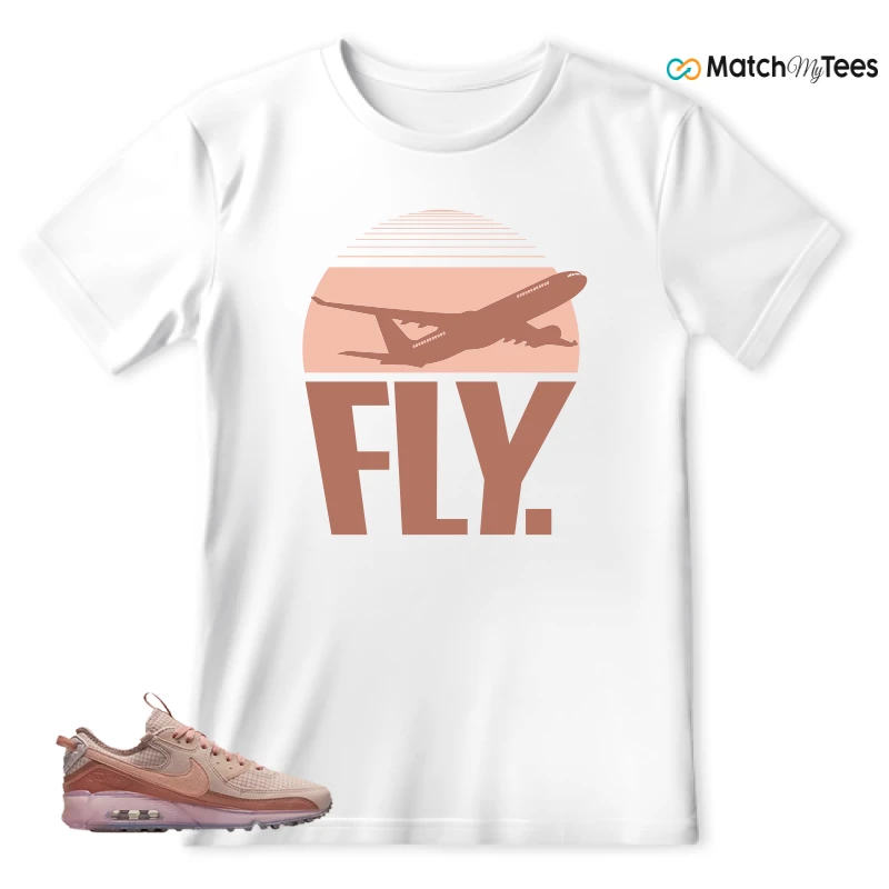 NIKE AIR MAX 90 TERRASCAPE PINK OXFORD (WOMEN'S) SNEAKER Matching Tees t-shirt
