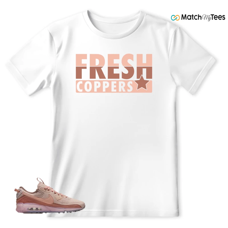 NIKE AIR MAX 90 TERRASCAPE PINK OXFORD (WOMEN'S) SNEAKER Matching Tees t-shirt
