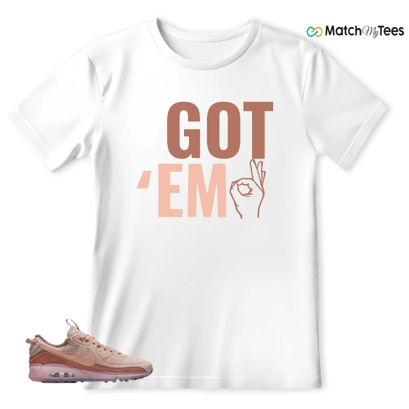 NIKE AIR MAX 90 TERRASCAPE PINK OXFORD (WOMEN'S) SNEAKER Matching Tees t-shirt