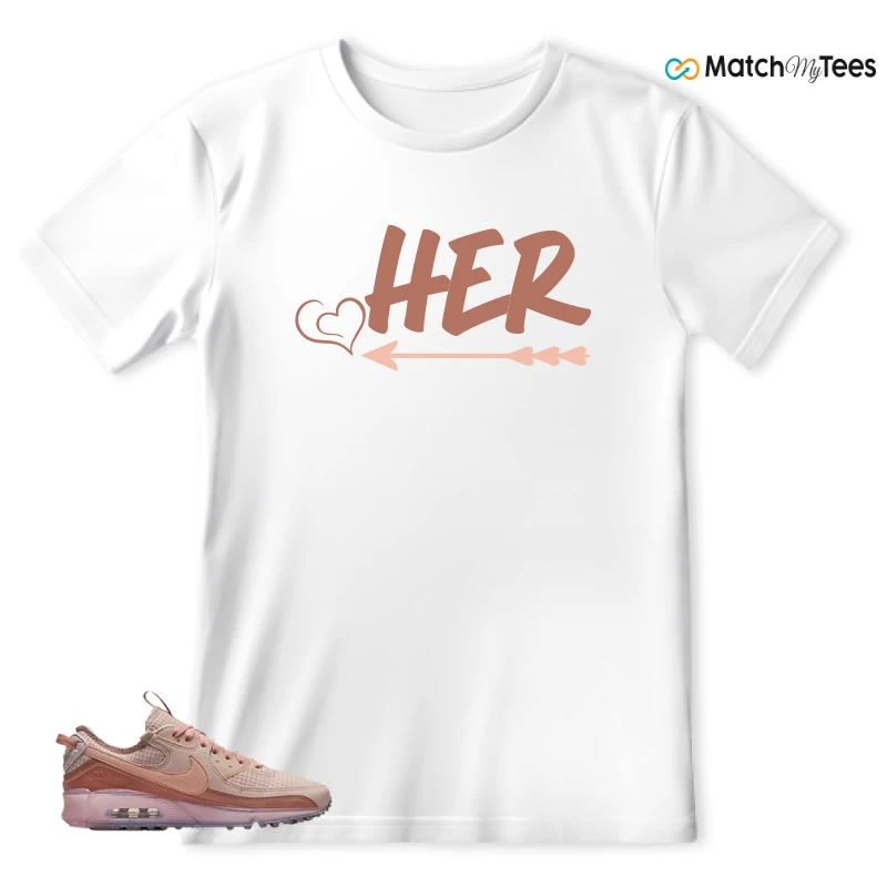 NIKE AIR MAX 90 TERRASCAPE PINK OXFORD (WOMEN'S) SNEAKER Matching Tees t-shirt
