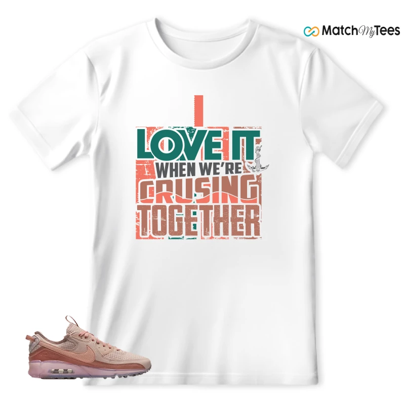 NIKE AIR MAX 90 TERRASCAPE PINK OXFORD (WOMEN'S) SNEAKER Matching Tees t-shirt