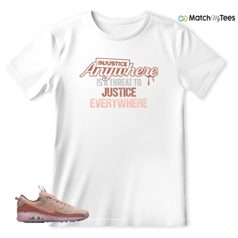NIKE AIR MAX 90 TERRASCAPE PINK OXFORD (WOMEN'S) SNEAKER Matching Tees t-shirt