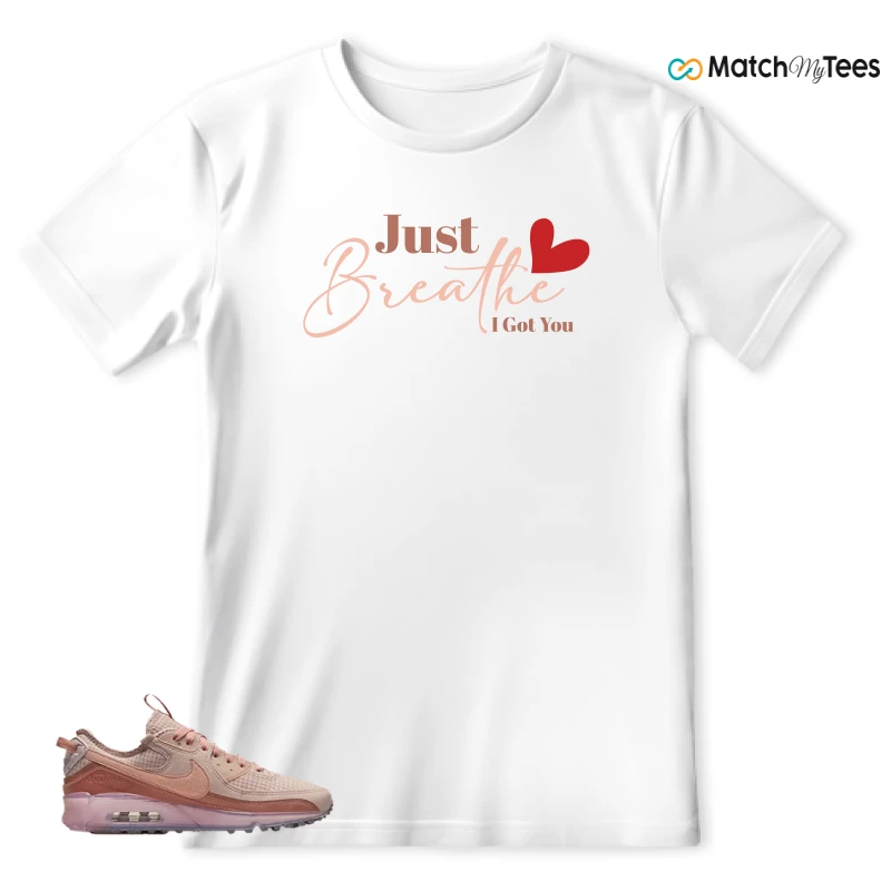 NIKE AIR MAX 90 TERRASCAPE PINK OXFORD (WOMEN'S) SNEAKER Matching Tees t-shirt