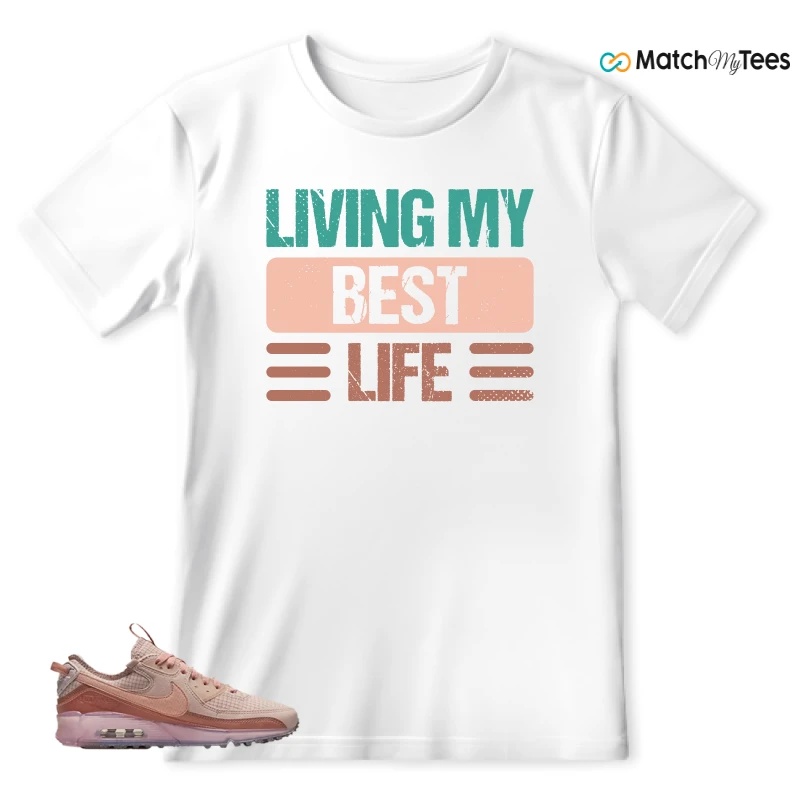 NIKE AIR MAX 90 TERRASCAPE PINK OXFORD (WOMEN'S) SNEAKER Matching Tees t-shirt