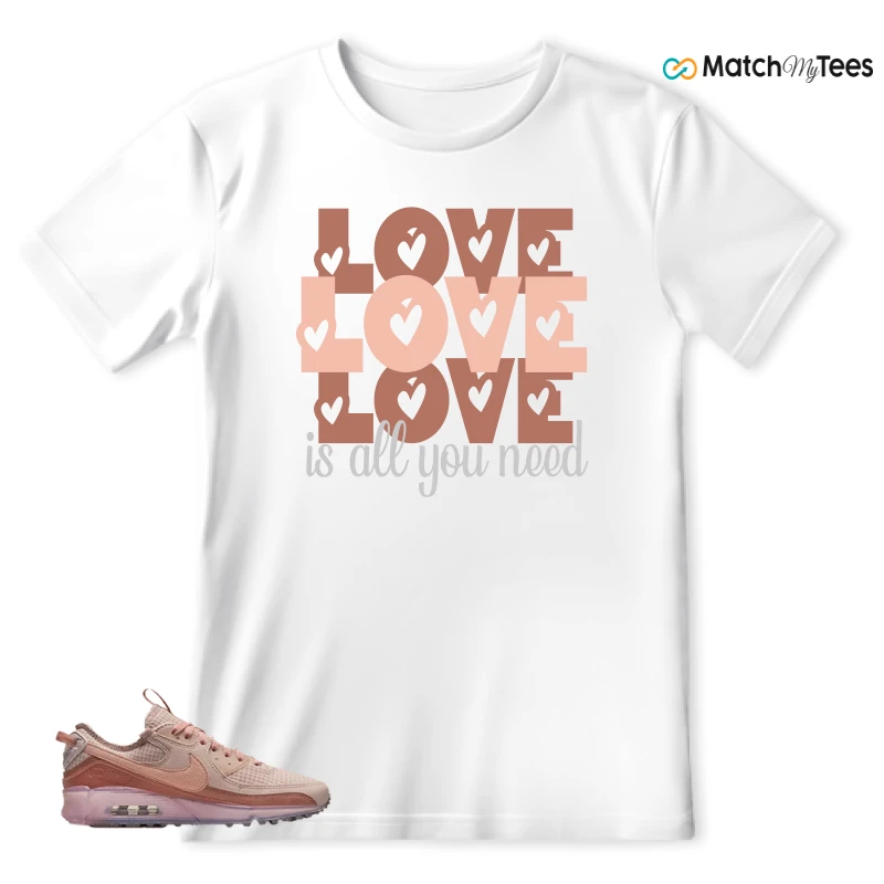 NIKE AIR MAX 90 TERRASCAPE PINK OXFORD (WOMEN'S) SNEAKER Matching Tees t-shirt