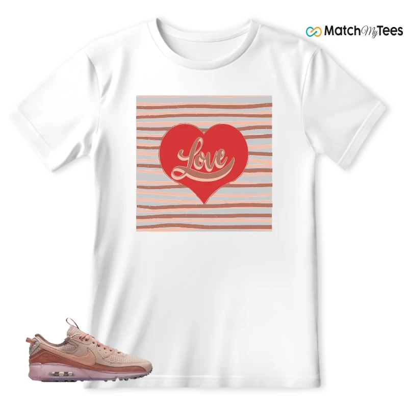 NIKE AIR MAX 90 TERRASCAPE PINK OXFORD (WOMEN'S) SNEAKER Matching Tees t-shirt