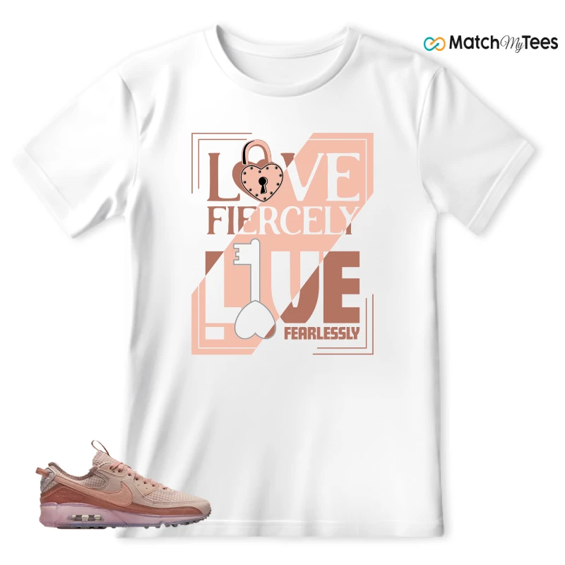 NIKE AIR MAX 90 TERRASCAPE PINK OXFORD (WOMEN'S) SNEAKER Matching Tees t-shirt