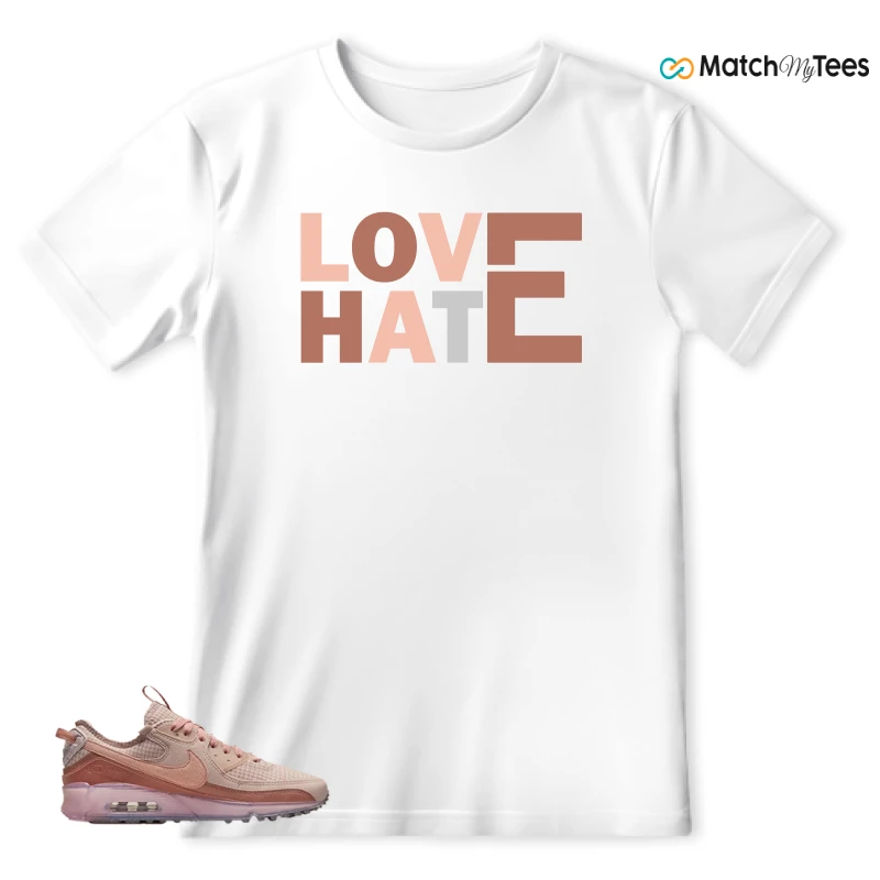 NIKE AIR MAX 90 TERRASCAPE PINK OXFORD (WOMEN'S) SNEAKER Matching Tees t-shirt