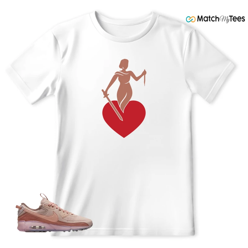 NIKE AIR MAX 90 TERRASCAPE PINK OXFORD (WOMEN'S) SNEAKER Matching Tees t-shirt
