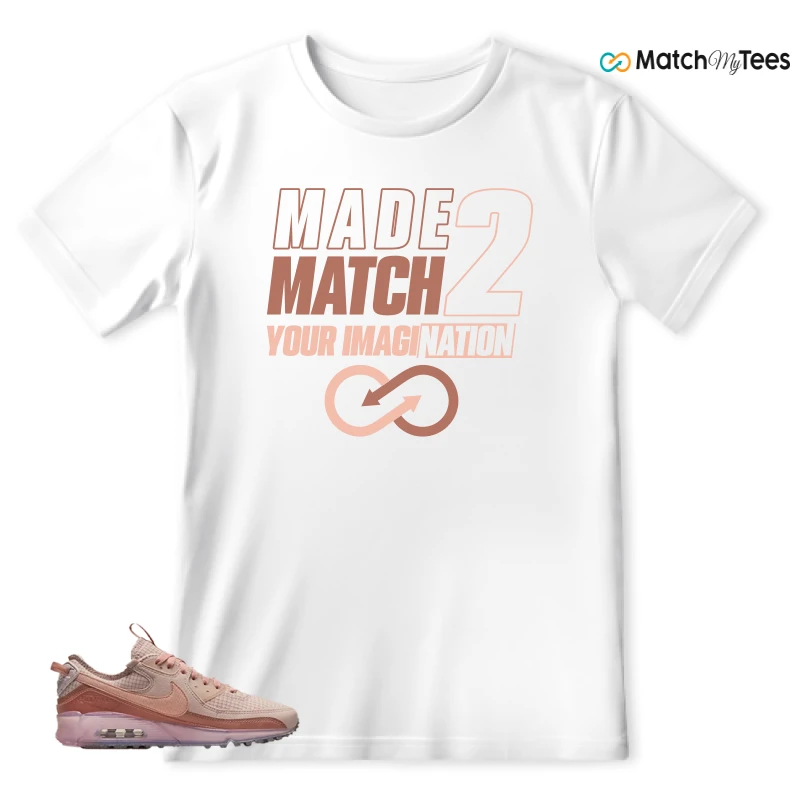 NIKE AIR MAX 90 TERRASCAPE PINK OXFORD (WOMEN'S) SNEAKER Matching Tees t-shirt