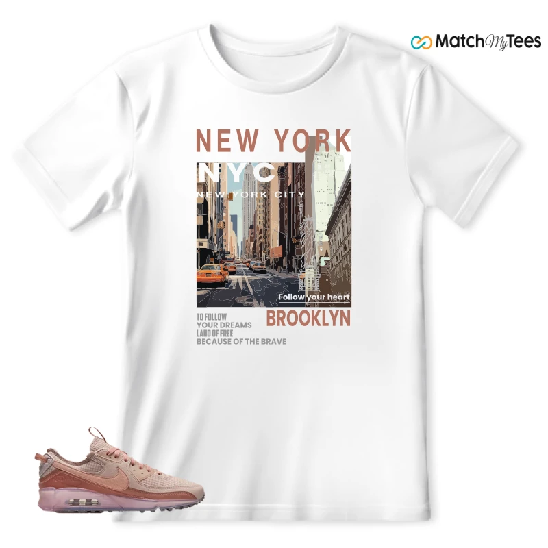 NIKE AIR MAX 90 TERRASCAPE PINK OXFORD (WOMEN'S) SNEAKER Matching Tees t-shirt