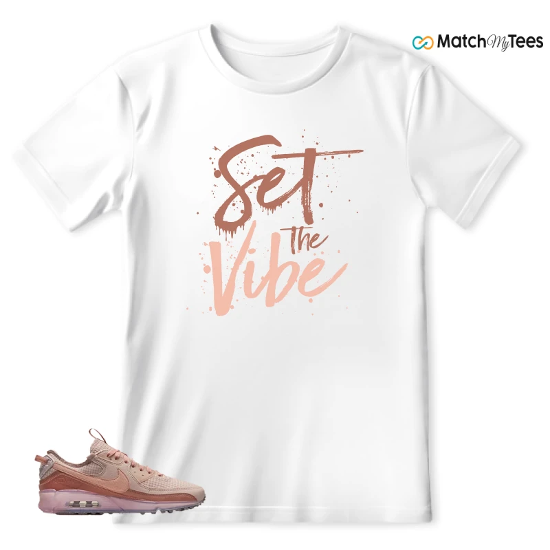NIKE AIR MAX 90 TERRASCAPE PINK OXFORD (WOMEN'S) SNEAKER Matching Tees t-shirt