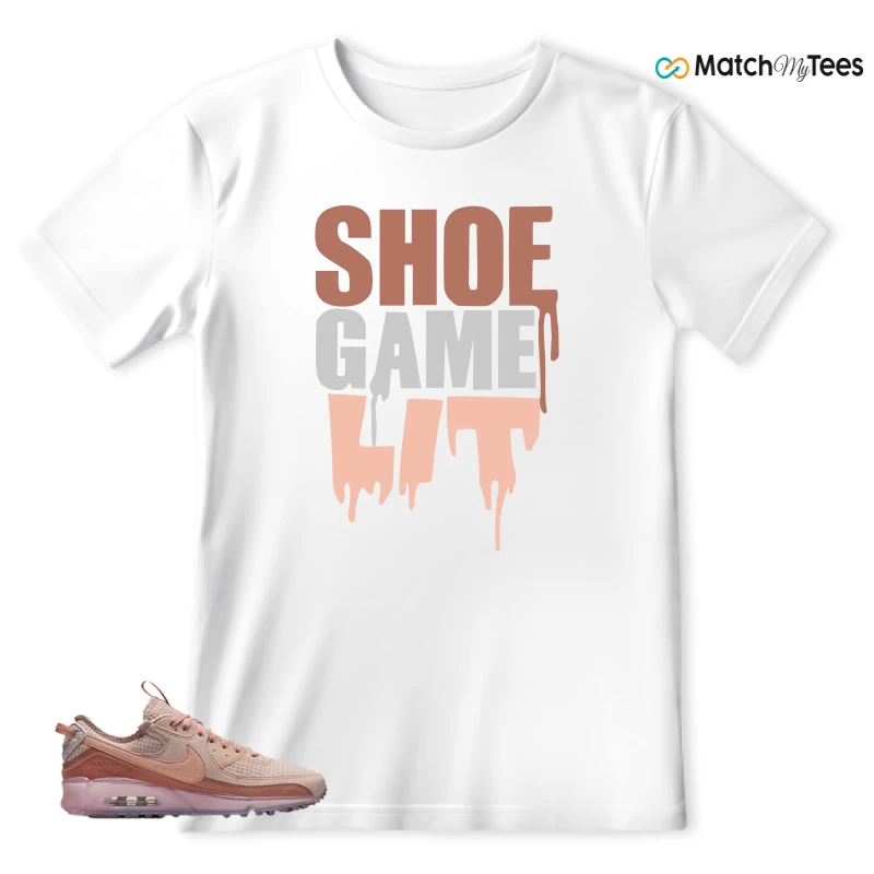 NIKE AIR MAX 90 TERRASCAPE PINK OXFORD (WOMEN'S) SNEAKER Matching Tees t-shirt
