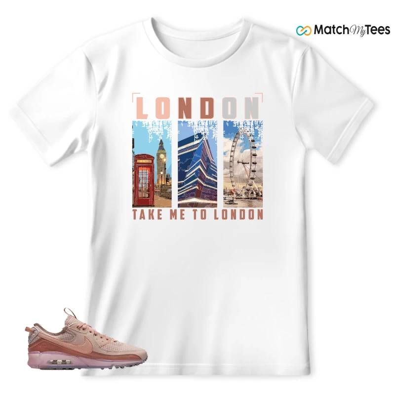 NIKE AIR MAX 90 TERRASCAPE PINK OXFORD (WOMEN'S) SNEAKER Matching Tees t-shirt