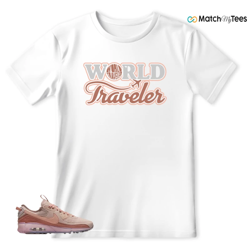 NIKE AIR MAX 90 TERRASCAPE PINK OXFORD (WOMEN'S) SNEAKER Matching Tees t-shirt