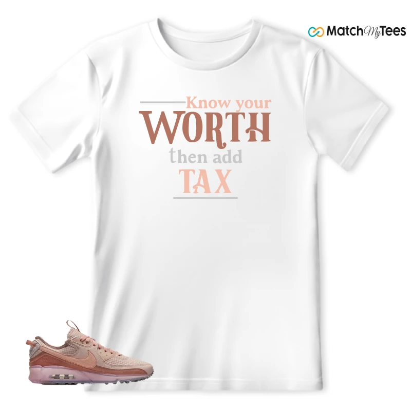 NIKE AIR MAX 90 TERRASCAPE PINK OXFORD (WOMEN'S) SNEAKER Matching Tees t-shirt