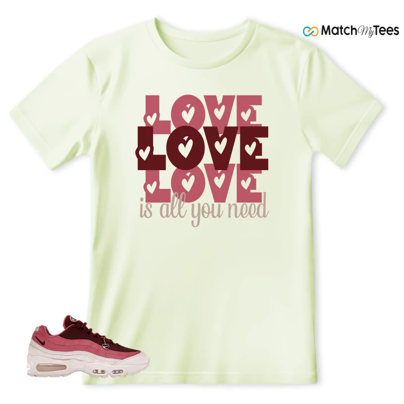 NIKE AIR MAX 95 WMNS OG BIG BUBBLE VALENTINE’S DAY SNEAKER Matching Tees t-shirt