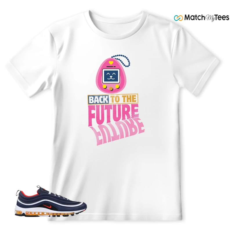 NIKE AIR MAX 97 MIDNIGHT NAVY HABANERO RED SNEAKER Matching Tees t-shirt