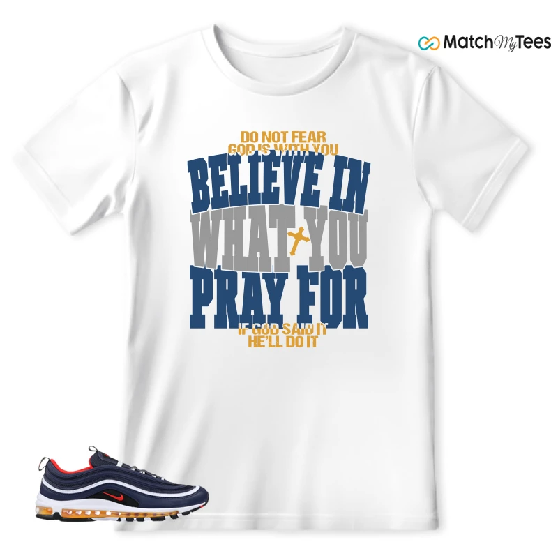 NIKE AIR MAX 97 MIDNIGHT NAVY HABANERO RED SNEAKER Matching Tees t-shirt