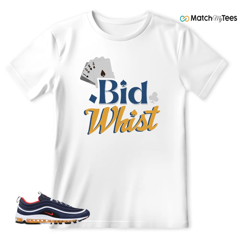 NIKE AIR MAX 97 MIDNIGHT NAVY HABANERO RED SNEAKER Matching Tees t-shirt