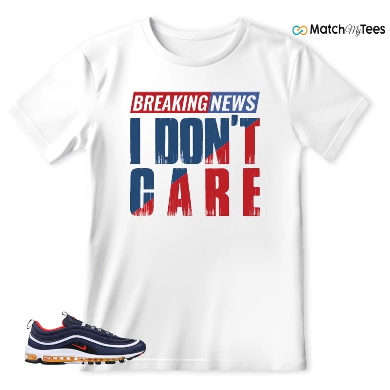 NIKE AIR MAX 97 MIDNIGHT NAVY HABANERO RED SNEAKER Matching Tees t-shirt