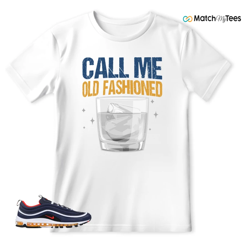 NIKE AIR MAX 97 MIDNIGHT NAVY HABANERO RED SNEAKER Matching Tees t-shirt