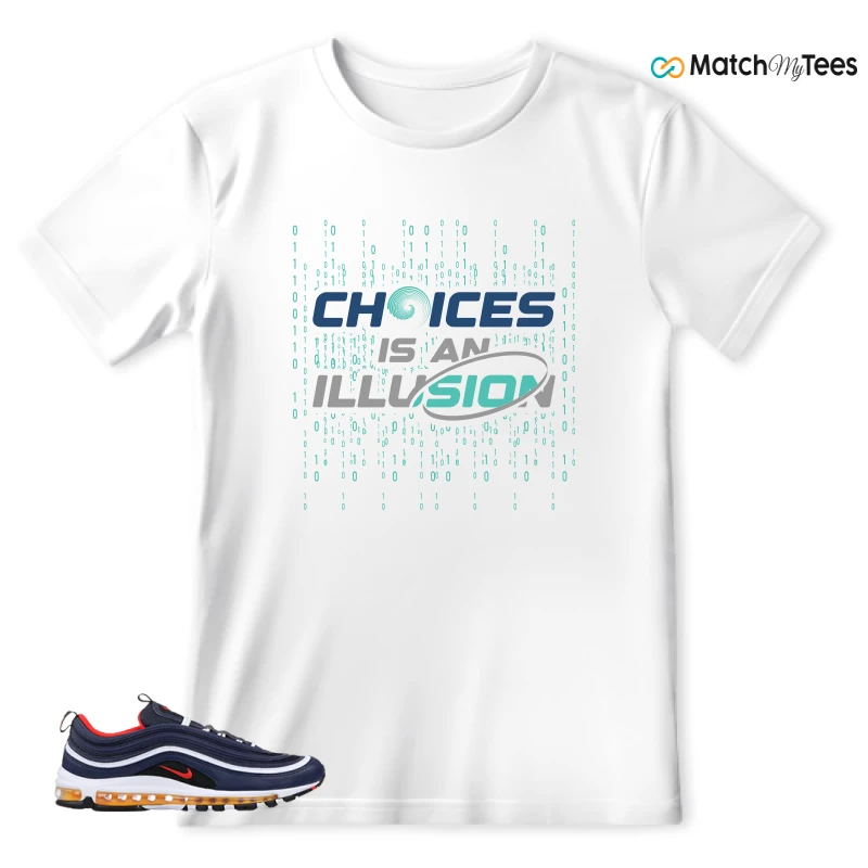 NIKE AIR MAX 97 MIDNIGHT NAVY HABANERO RED SNEAKER Matching Tees t-shirt