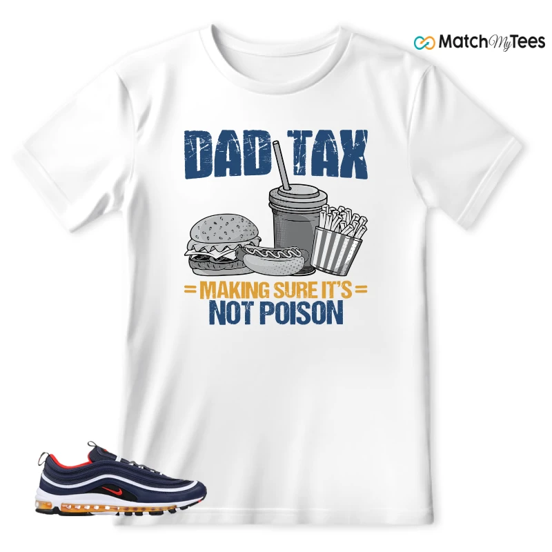 NIKE AIR MAX 97 MIDNIGHT NAVY HABANERO RED SNEAKER Matching Tees t-shirt